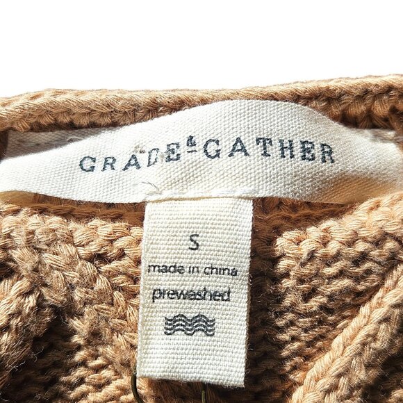 Grace & Gather Women’s Sweater Tank Camel S – Old Money, Cottagecore, Academia - Picture 4 of 10